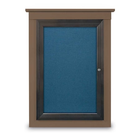 United Visual Products Sliding Glass Enclosed Letterboard, 96"x3 UV9013ACS-SATIN-HUNGRN
